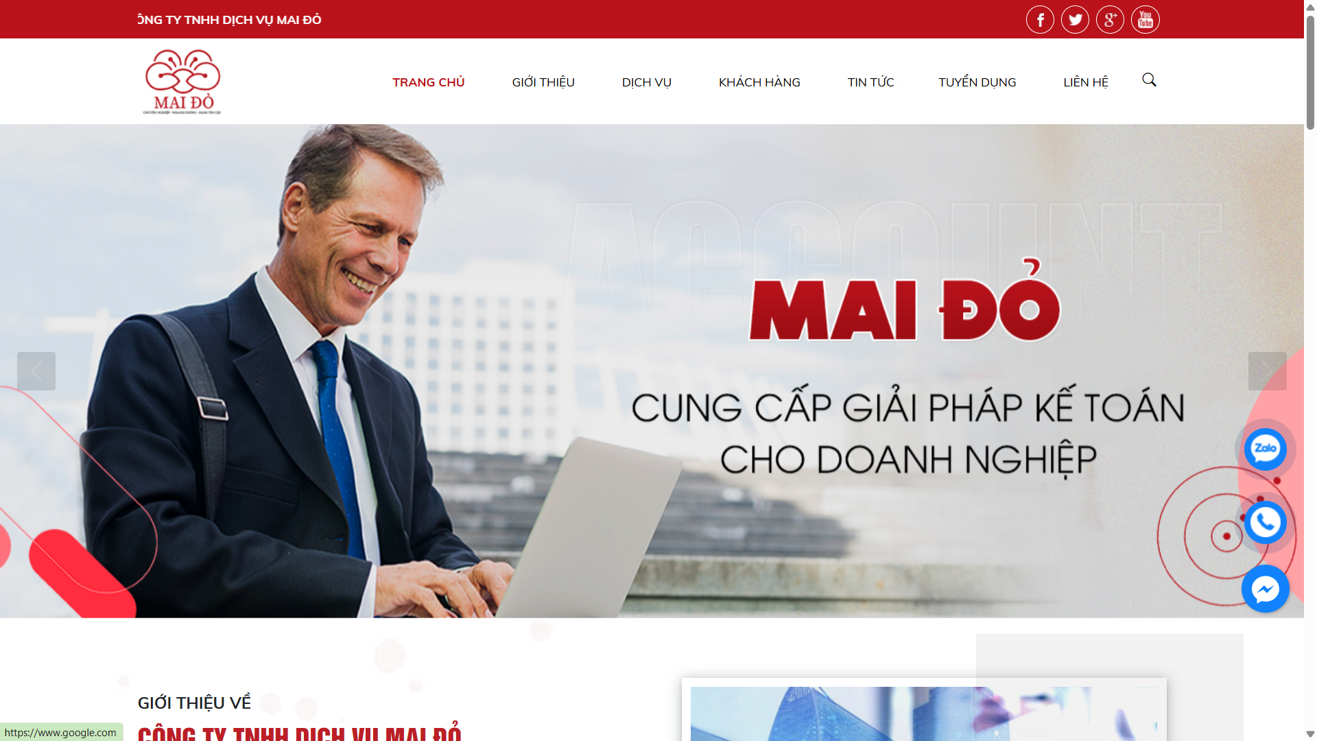 Kế Toán Mai Đỏ website dịch vụ kế toán thuế chuyên nghiệp