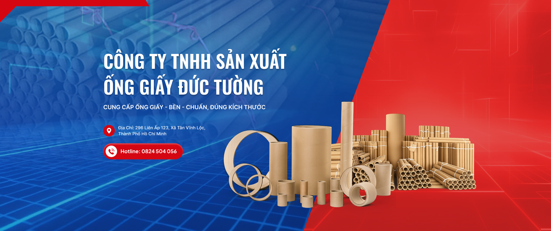 Ống Giấy Đức Tường website sản xuất ống giấy công nghiệp