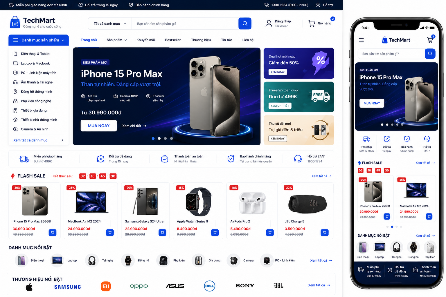 Website Thương Mại Điện Tử Pro chuyên nghiệp